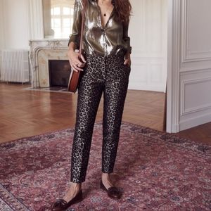 Sezane Gustavo Trousers Leopard SZ 44